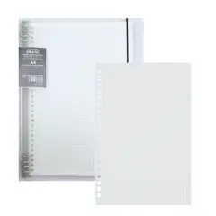 LANGUO - Libreta Anillada A4 Refill + Pack Hojas Repuesto Cuadro