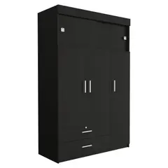FMFURNITURE - Closet 5 Puertas 2 Cajones Fm-003N - Negro