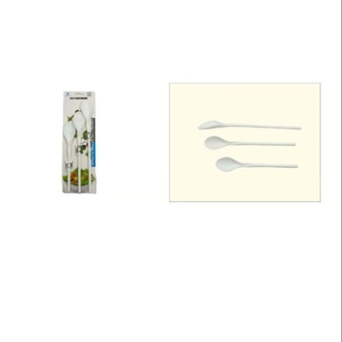 GENERICO - Set 3 Cucharas De Helado Ceramica