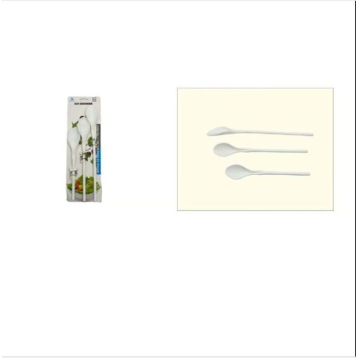 GENERICO - Set 3 Cucharas De Helado Ceramica