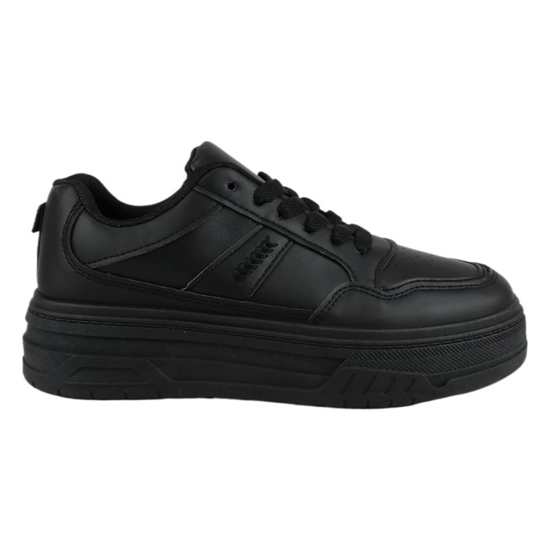 THUNDER BLUE - Zapatilla Escolar Unisex 11 Yassne Negro.