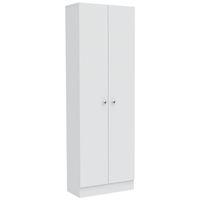 Estante Organizador WC 2 Puertas - Blanco 180x30x60 cm