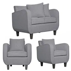 RUZAM MOBEL - JUEGO DE LIVING 2-1-1 CRONOS GRIS