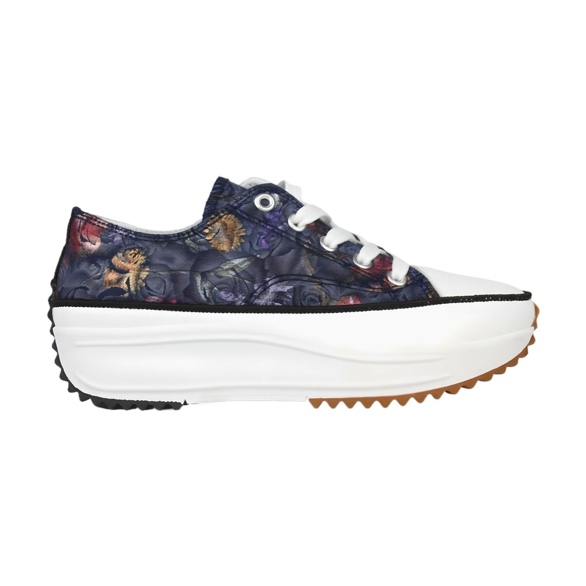 THUNDER BLUE - Zapatilla Floreada de Mujer 2408 Yassne Azul