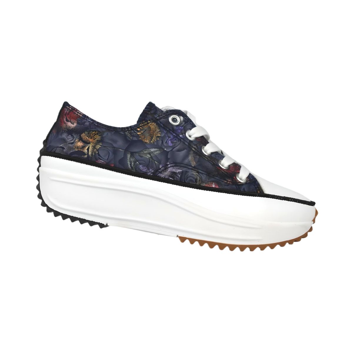 THUNDER BLUE - Zapatilla Floreada de Mujer 2408 Yassne Azul