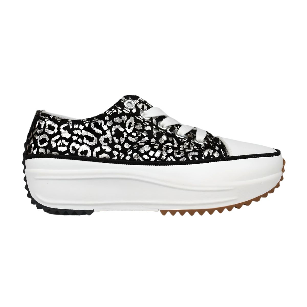 THUNDER BLUE - Zapatilla de Mujer Print 2410 Yassne Negro.