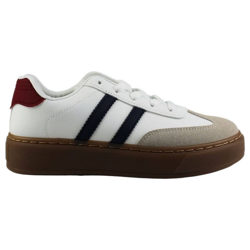 THUNDER BLUE - Zapatilla de Mujer Urbana Casual 13 Yassne Blanco