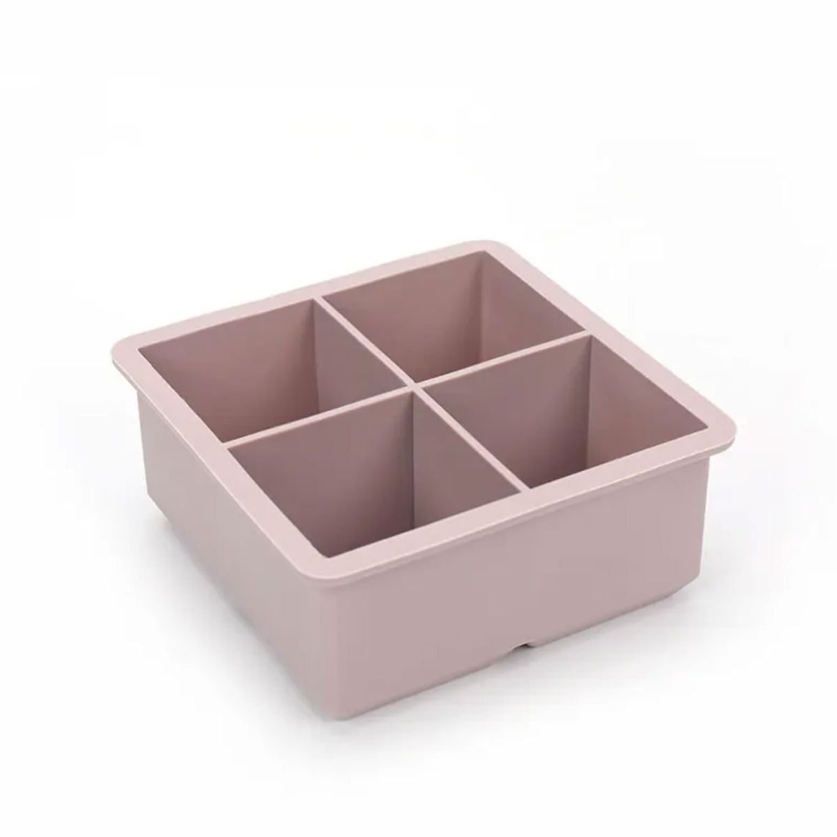 GENERICO - Cubetera Hielera Molde Silicona 4 Cubos Grandes Con Tapa