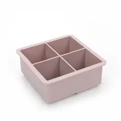 GENERICO - Cubetera Hielera Molde Silicona 4 Cubos Grandes Con Tapa