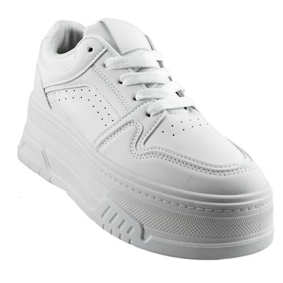 Imagen 2 del producto Zapatilla Escolar Unisex 12 Yassne Blanco.
