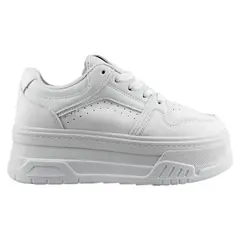 THUNDER BLUE - Zapatilla Escolar Unisex 12 Yassne Blanco