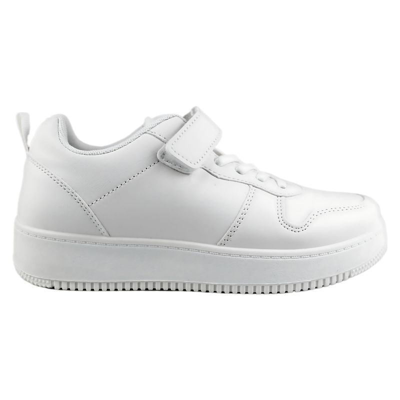 THUNDER BLUE - Zapatilla Escolar Unisex 905 Yassne Blanco.