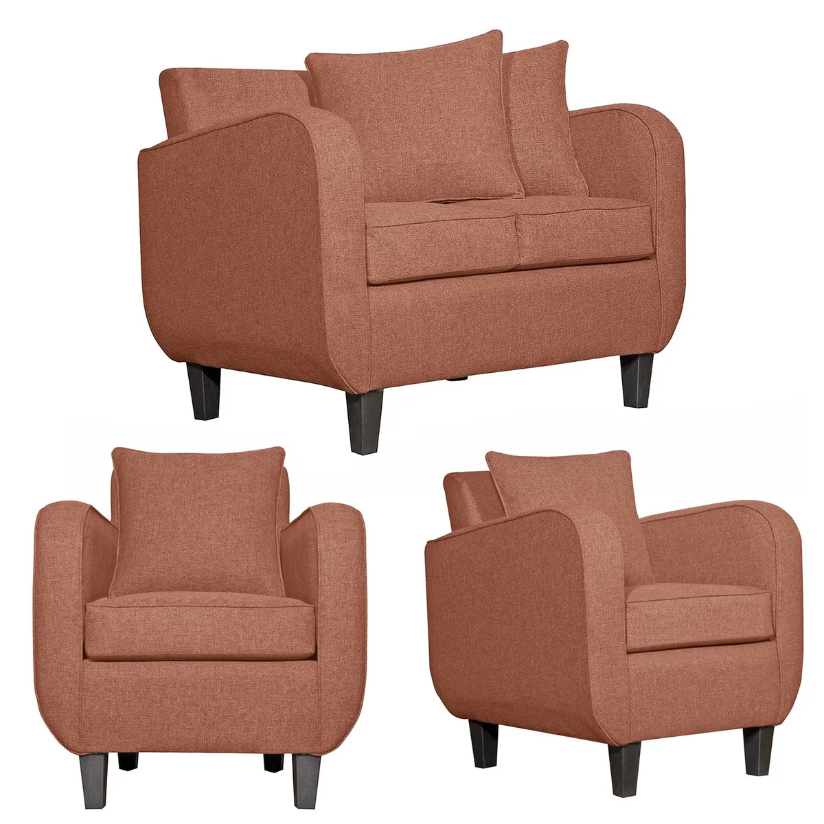 RUZAM MOBEL - LIVING 2-1-1 CRONOS TERRACOTA