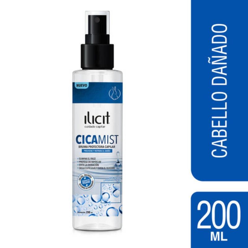 ILICIT - ilicit cuidado capilar cicamist, bruma protectora capilar 200 ml