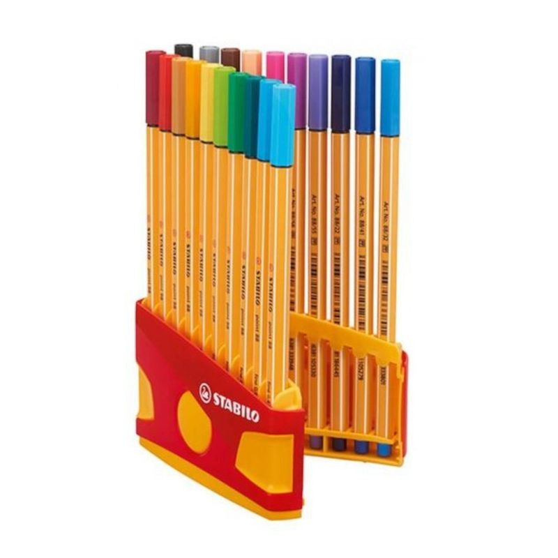STABILO - Set 20 Lapices Tiralineas Y Estuche Stabilo
