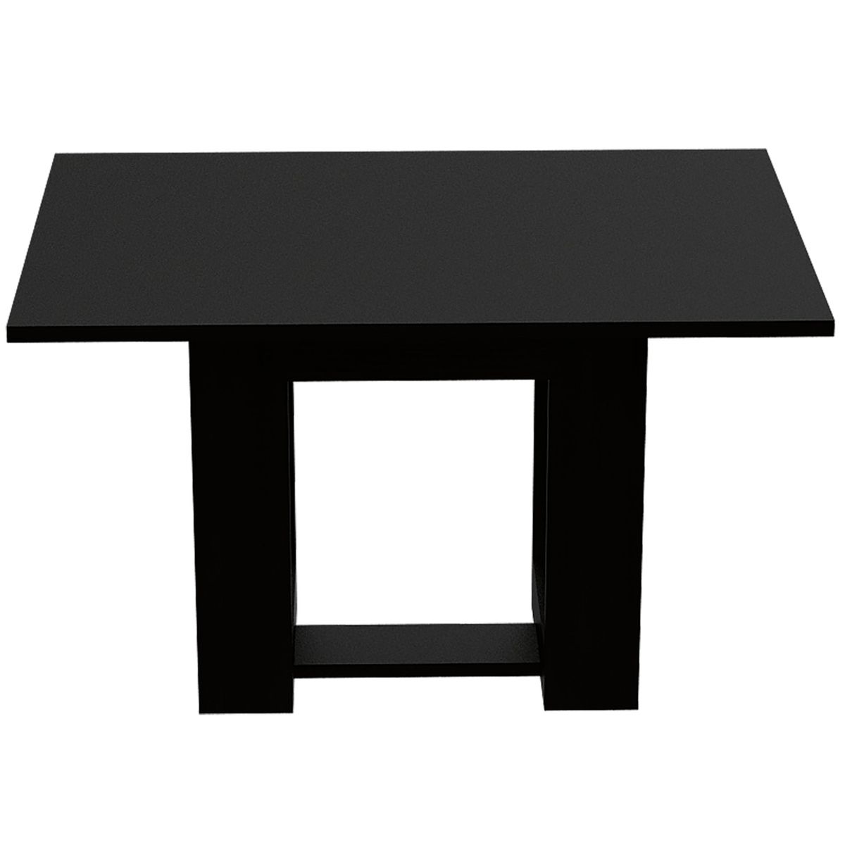 FMFURNITURE - Mesa De Comedor Negro 74.05x120x85 cm