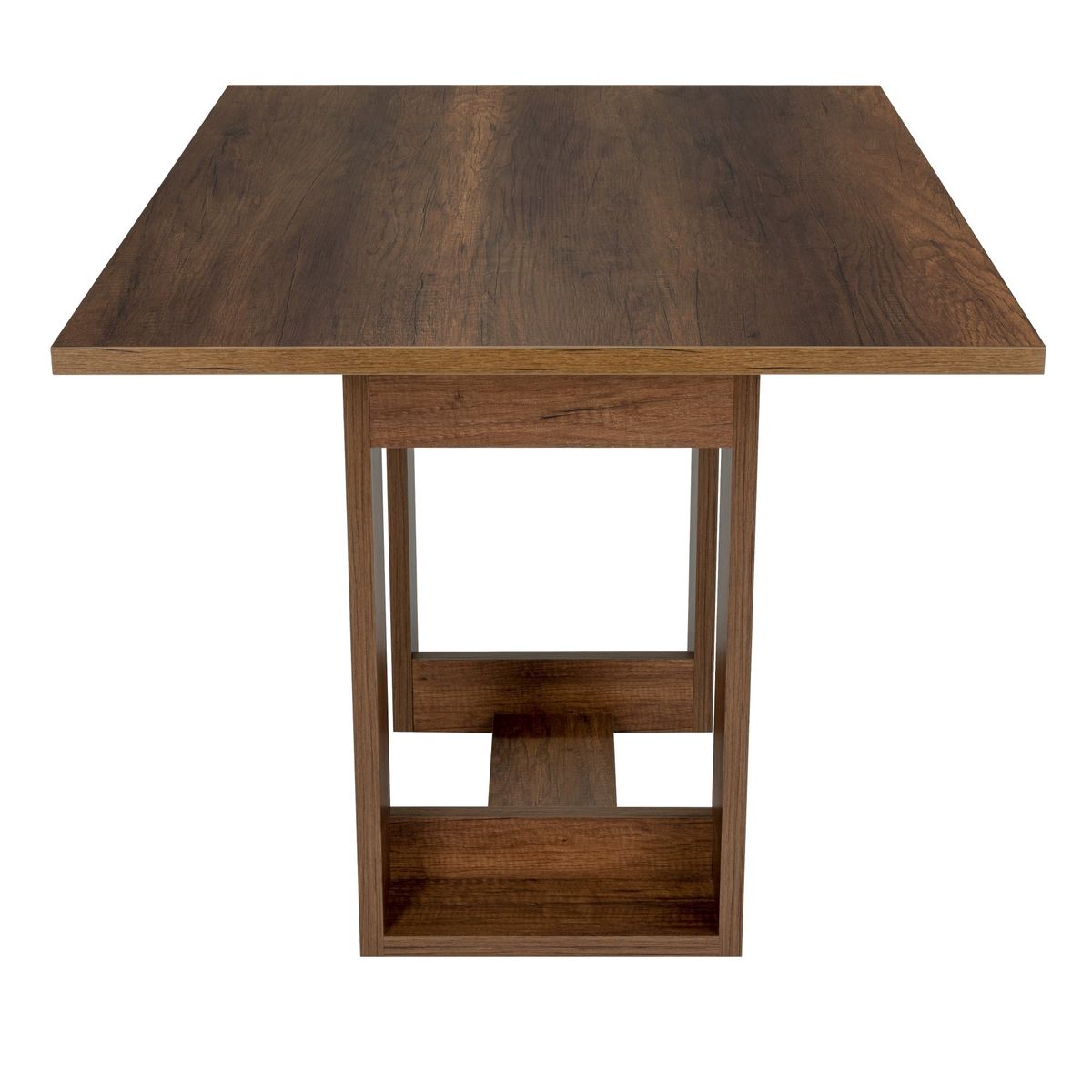 FMFURNITURE - Mesa De Comedor Café Oscuro 74.05x120x85 cm