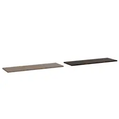 FMFURNITURE - Set 2 Repisas - Café Claro y Café Oscuro 1.5x160x25 cm.