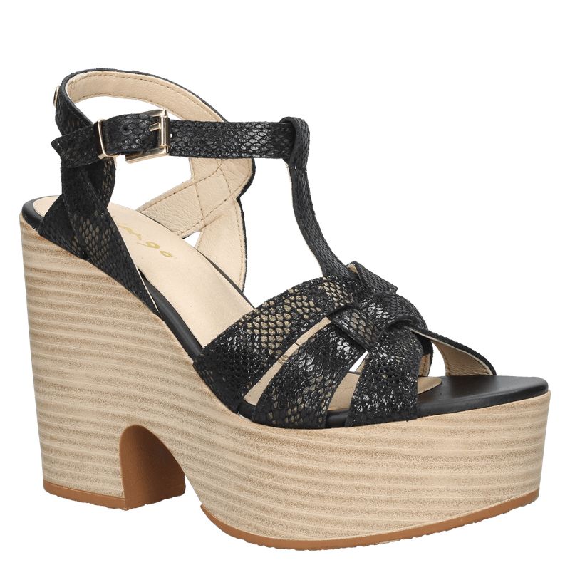 MINGO - Sandalia Casual Negro Mingo