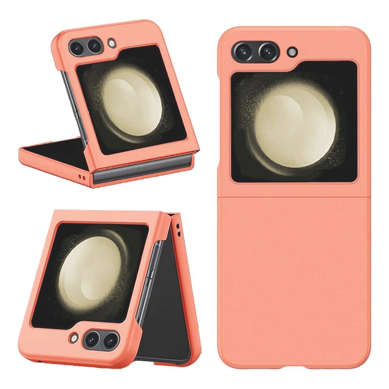 JOIGO - Carcasa Para Samsung Z Flip 5 Goma Coral