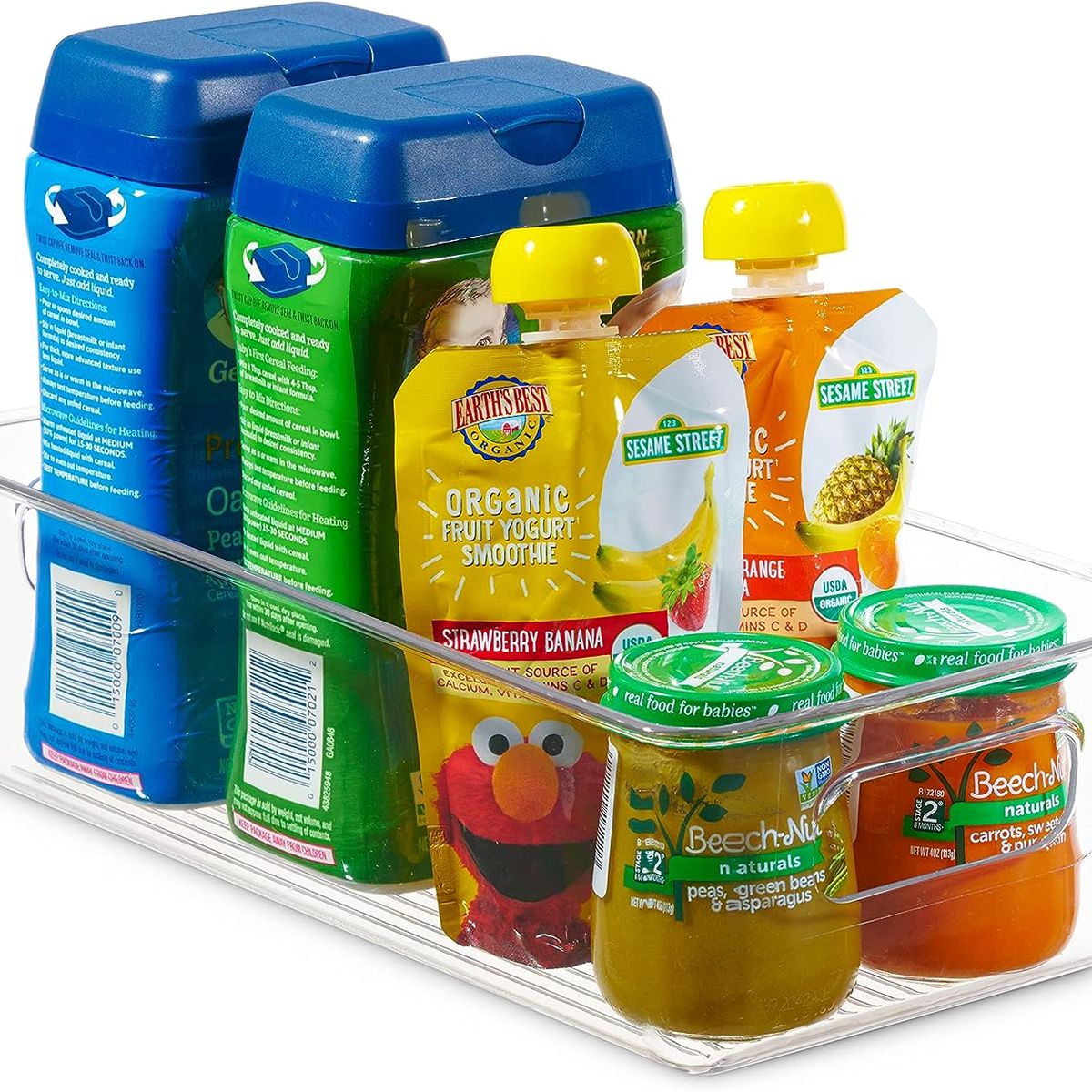 WAKESHOME - Pack 6 Organizador Para Refrigerador Con Tapa 6 Pieza