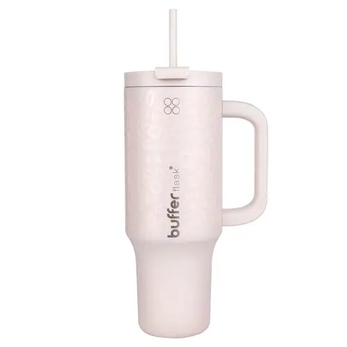 BUFFER FLASK - Vaso Termico Frio y Calor Termo Mug Buffer 1200Lt Inoxidable - Rosa claro