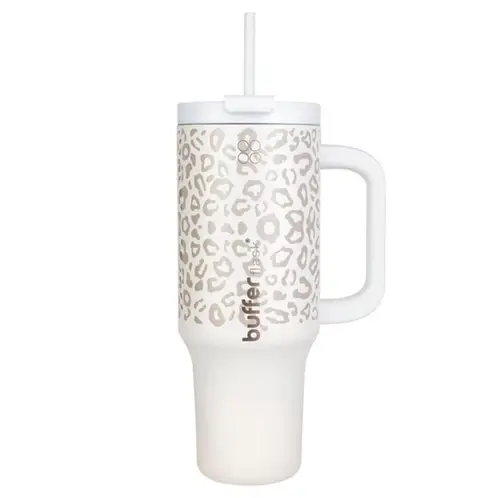 BUFFER FLASK - Vaso Termico Frio y Calor Termo Mug Buffer 1200Lt Inoxidable - Blanco