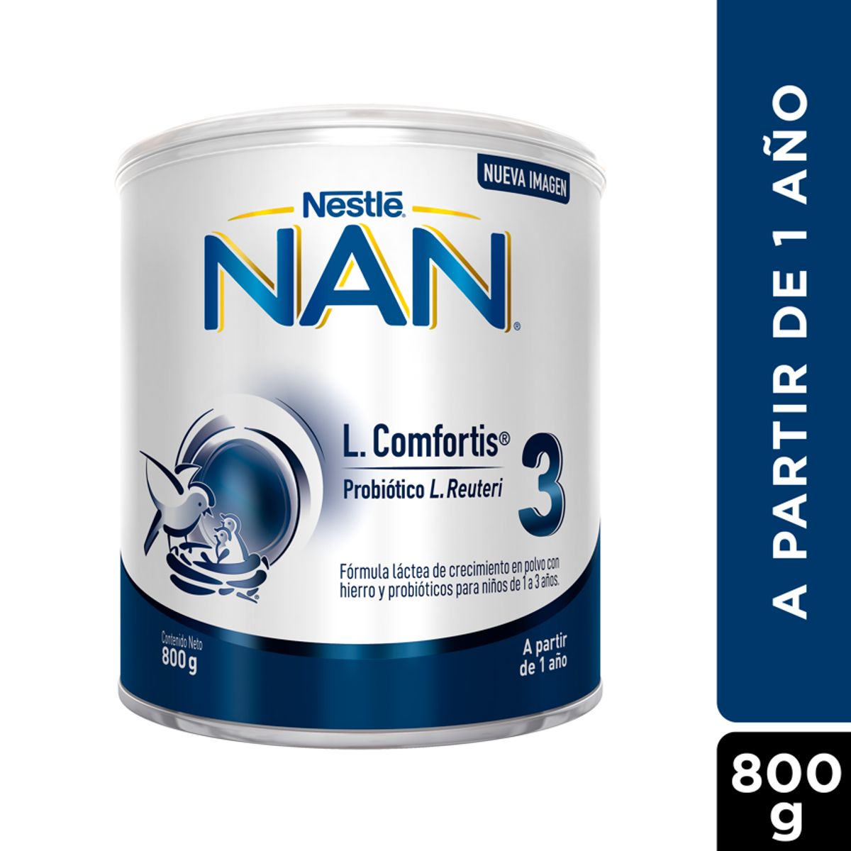 NESTLE - Leche Nan 3 L Comfortis 800gr