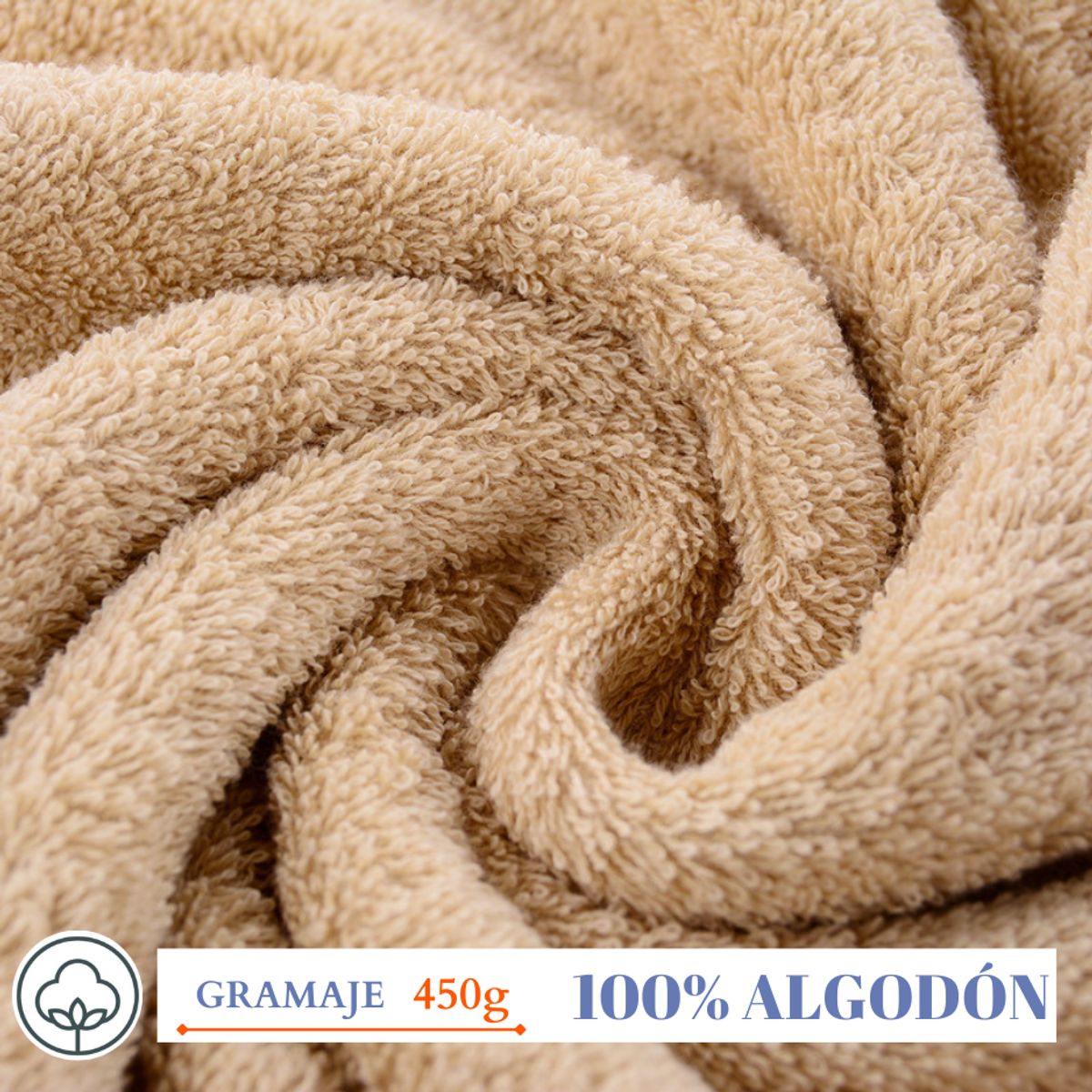 GENERICO - Pack 3 Toallas Baño Hotel 100% Algodón De 70x140 Cm 450gr