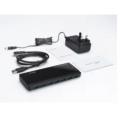 TP LINK - Hub 7 Puertos con dos puertos de carga USB 30
