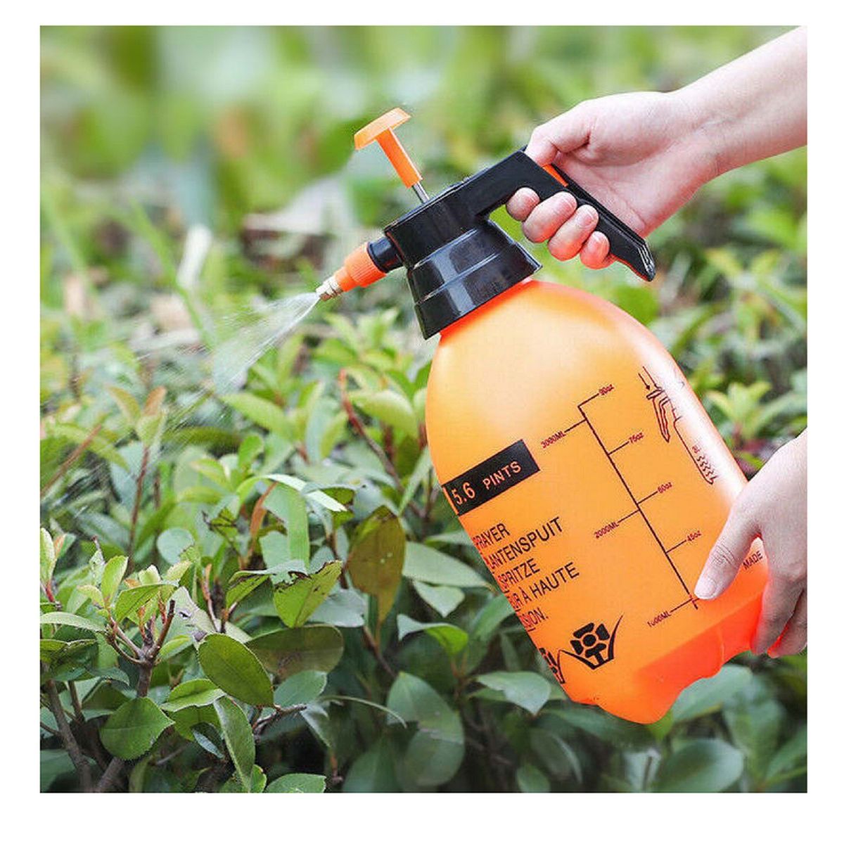 GENERICO - Pulverizador Aspersor Rociador Fumigador 2lts Rojo