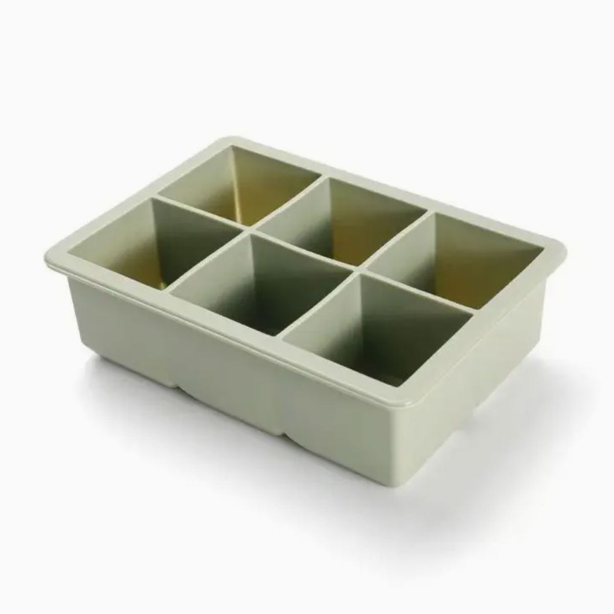 GENERAL TIRE - Cubetera Hielera Molde Silicona 6 Cubos Grandes Con Tapa