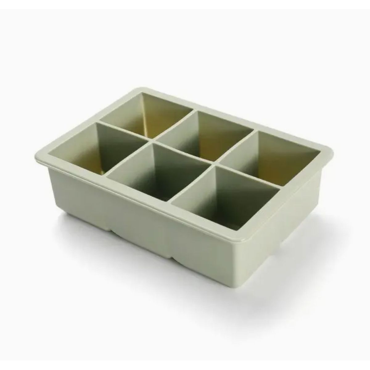 GENERAL TIRE - Cubetera Hielera Molde Silicona 6 Cubos Grandes Con Tapa