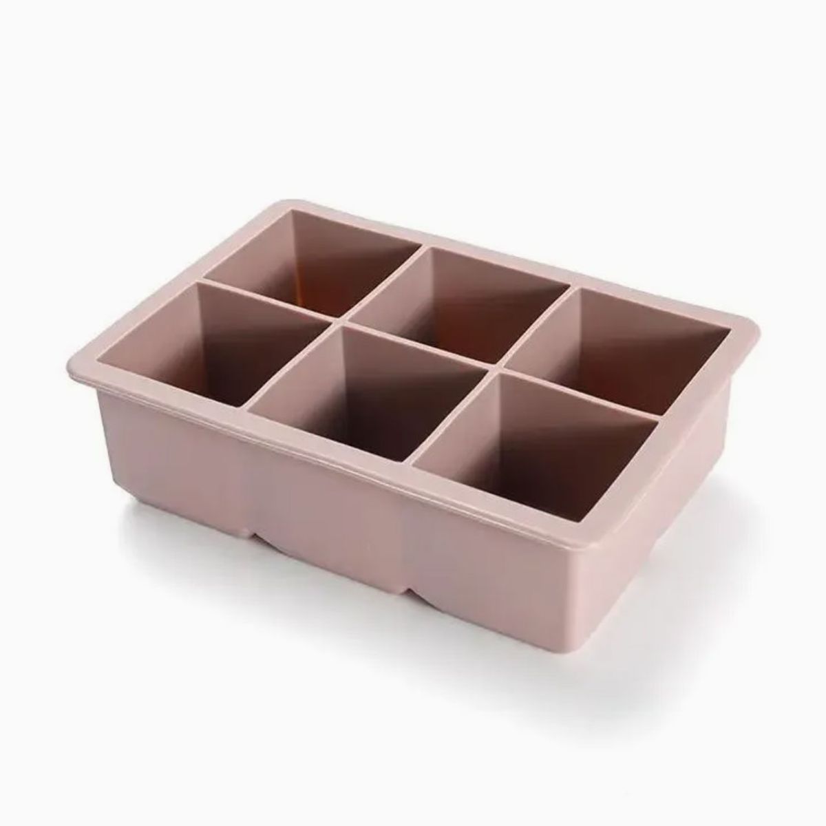 GENERAL TIRE - Cubetera Hielera Molde Silicona 6 Cubos Grandes Con Tapa