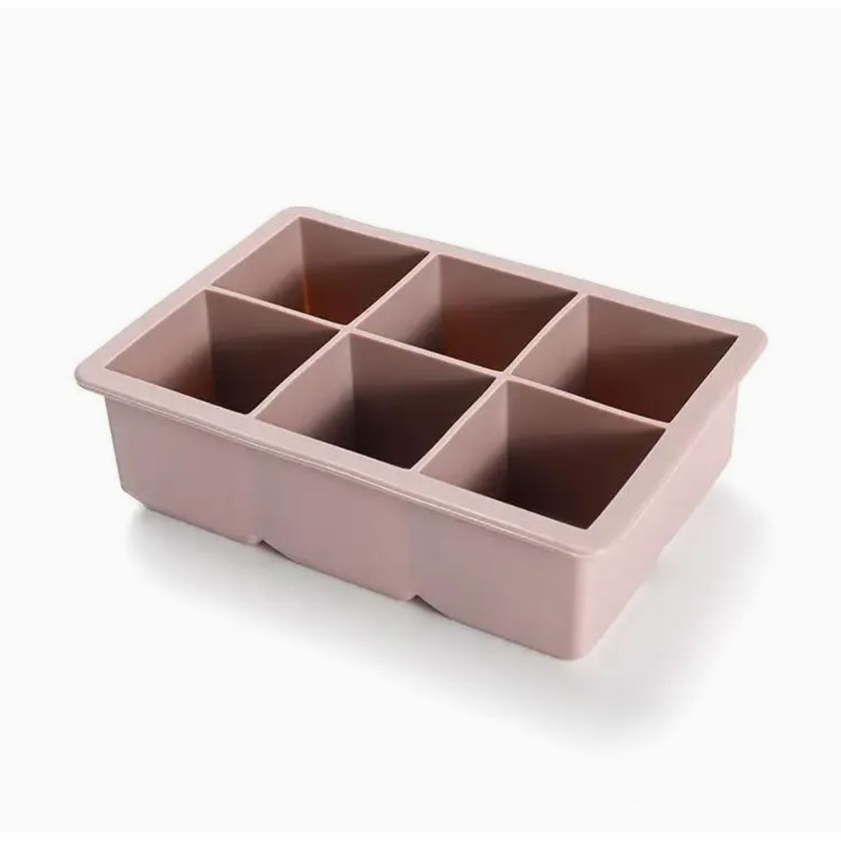 GENERAL TIRE - Cubetera Hielera Molde Silicona 6 Cubos Grandes Con Tapa