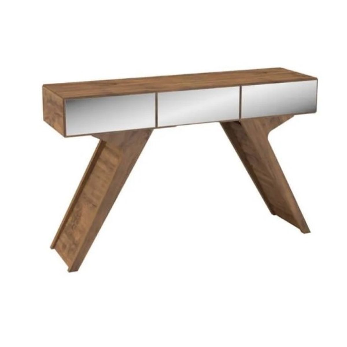 GENERICO - Aparador Retro Con Espejos De 124 CM En 100% MDF