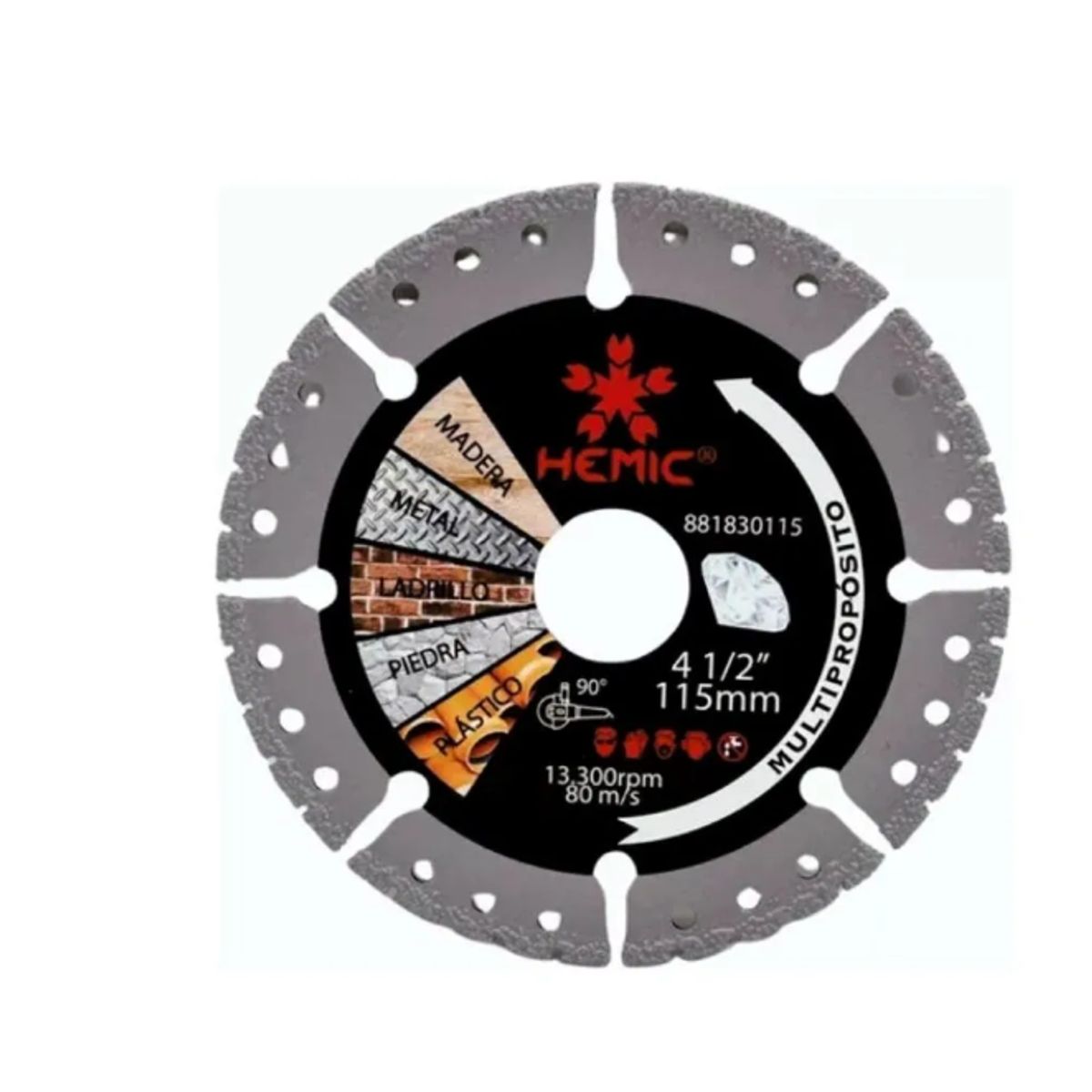 GENERICO - DISCO MULTIPROPOSITO HEMIC 4 1 /2"