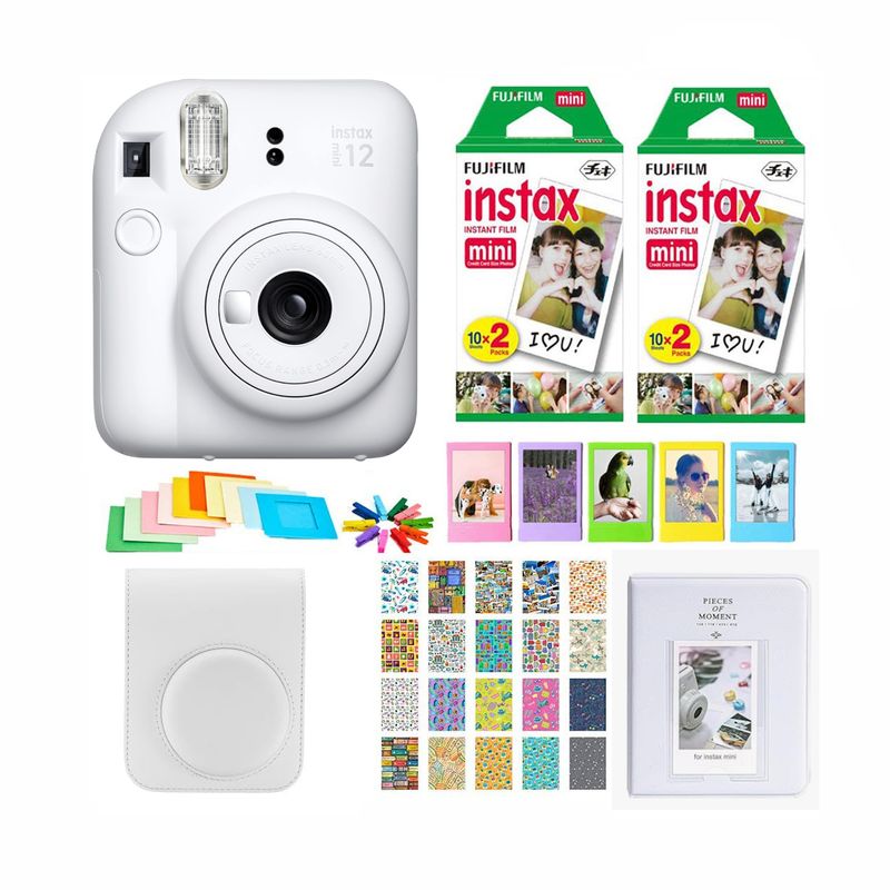 FUJIFILM - SET COMPLETO CÁMARA FUJIFILM INSTAX MINI 12 +40 PELÍCULAS +ACCESORIOS