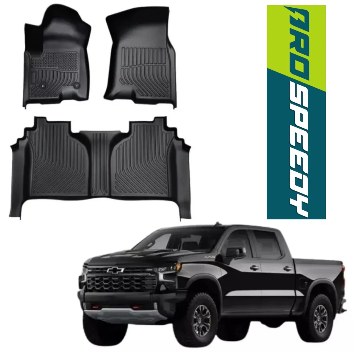 GENERICO - PISOS CALCE PERFECTO PROSPEEDY CHEVROLET SILVERADO 2019-2024-2025