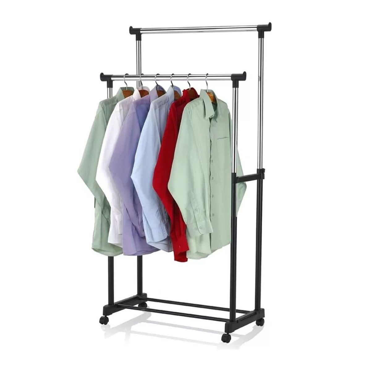 GENERICO - Perchero Colgante Organizador Doble Extensible Tendedero Ropa