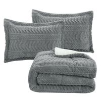 PLUMON CHIPORRO JACQUARD GRIS 1.5 PLAZA