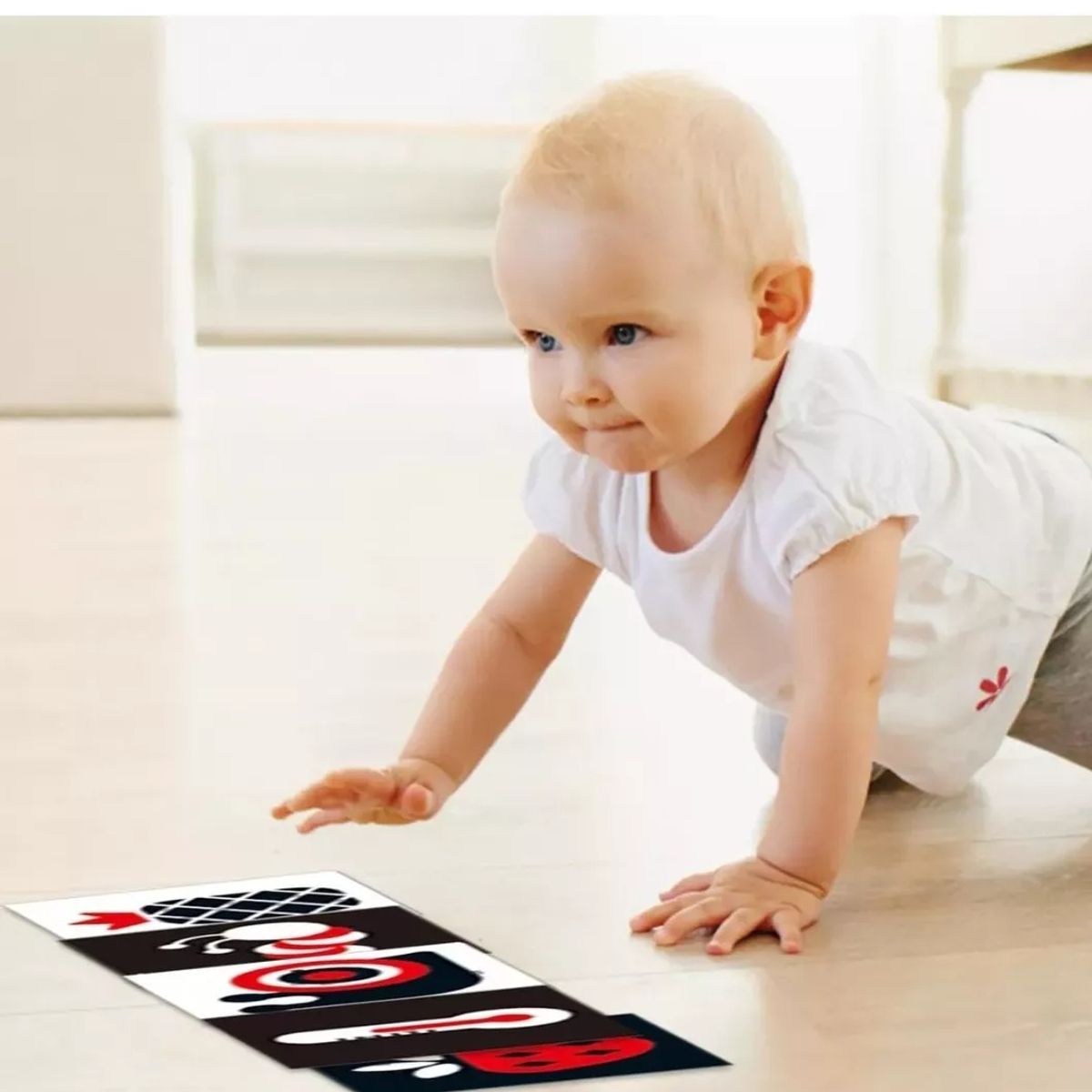 GENERICO - Tarjetas Estimulación Visual Sensorial Montessori 3-6 Meses