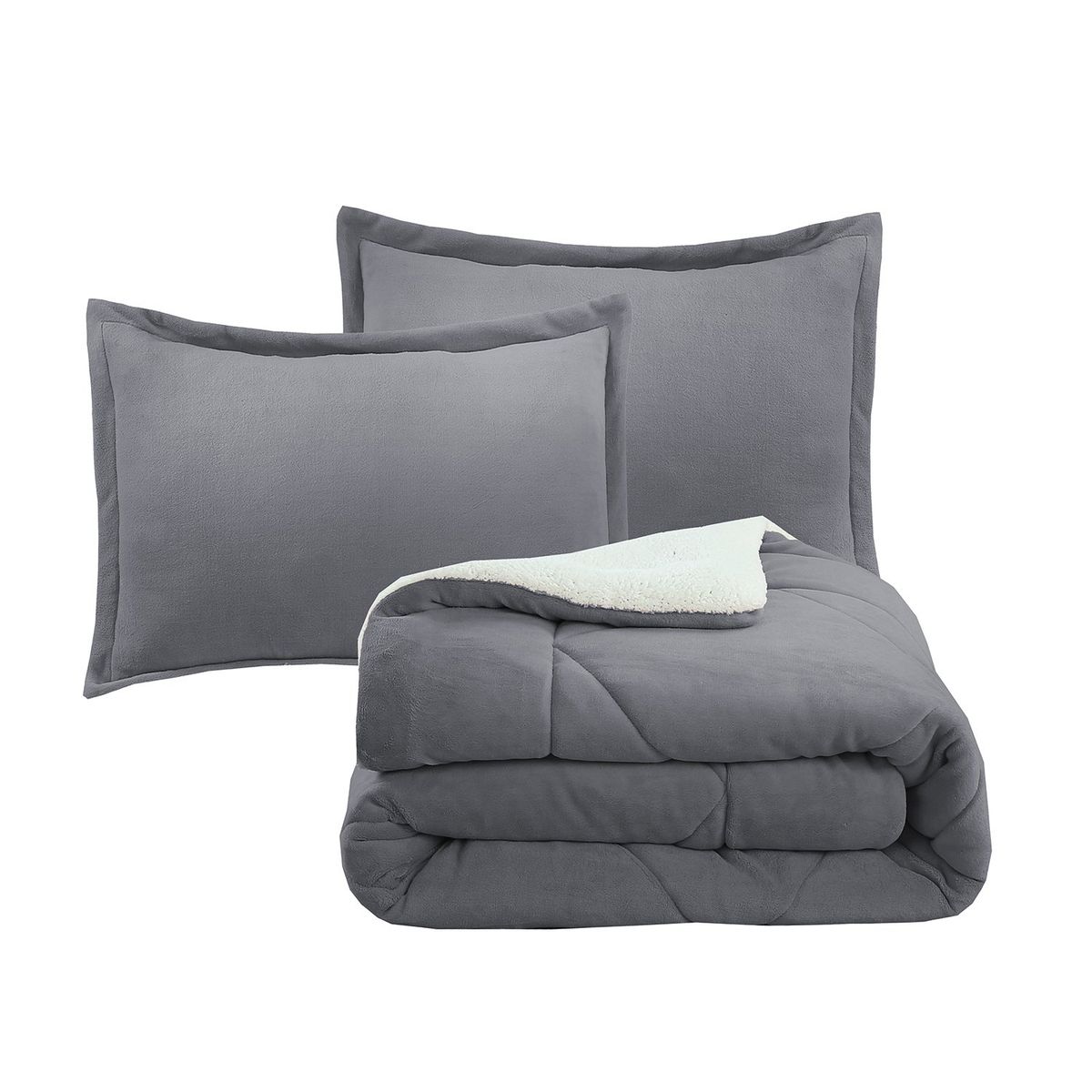 ANDES - PLUMON ANDES CHIPORRO LISO GRIS 1.5 PLAZA