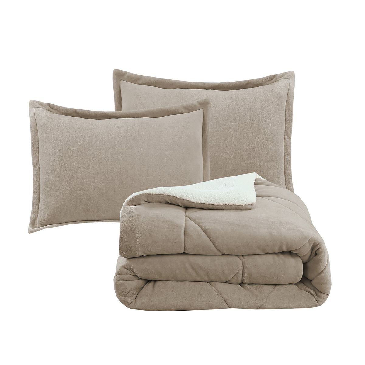 ANDES - PLUMON ANDES CHIPORRO LISO TAUPE 2 PLAZA