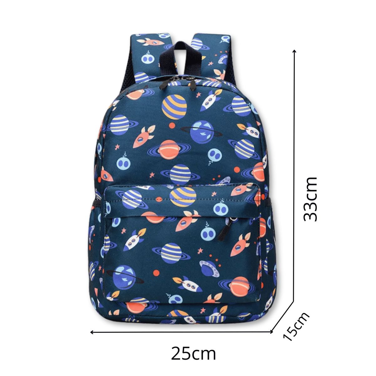 UTILISIMO - Mochila Infantil 2 a 4 años Jardín Escuela 33cm Niño Niña Blue Planet