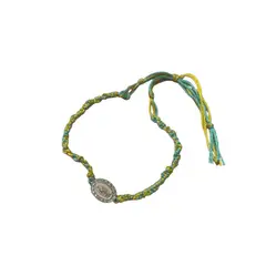 TAROT CHURRUCA OFICIAL - Dije de virgen maría en pulsera de hilo hecha con amor