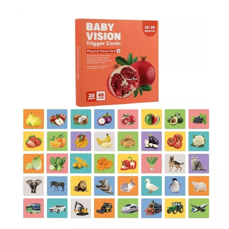 GENERICO - Tarjetas Educativas Estimulación Visual 12-36 Meses