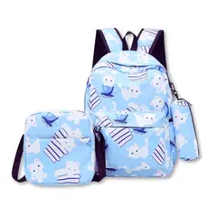 UTILISIMO - Pack Mochila Lonchera Estuche 43cm Juvenil y Escolar Cat