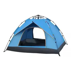 GENERICO - Carpa 4 Estaciones Armado Fácil Para 4 Personas Impermeable
