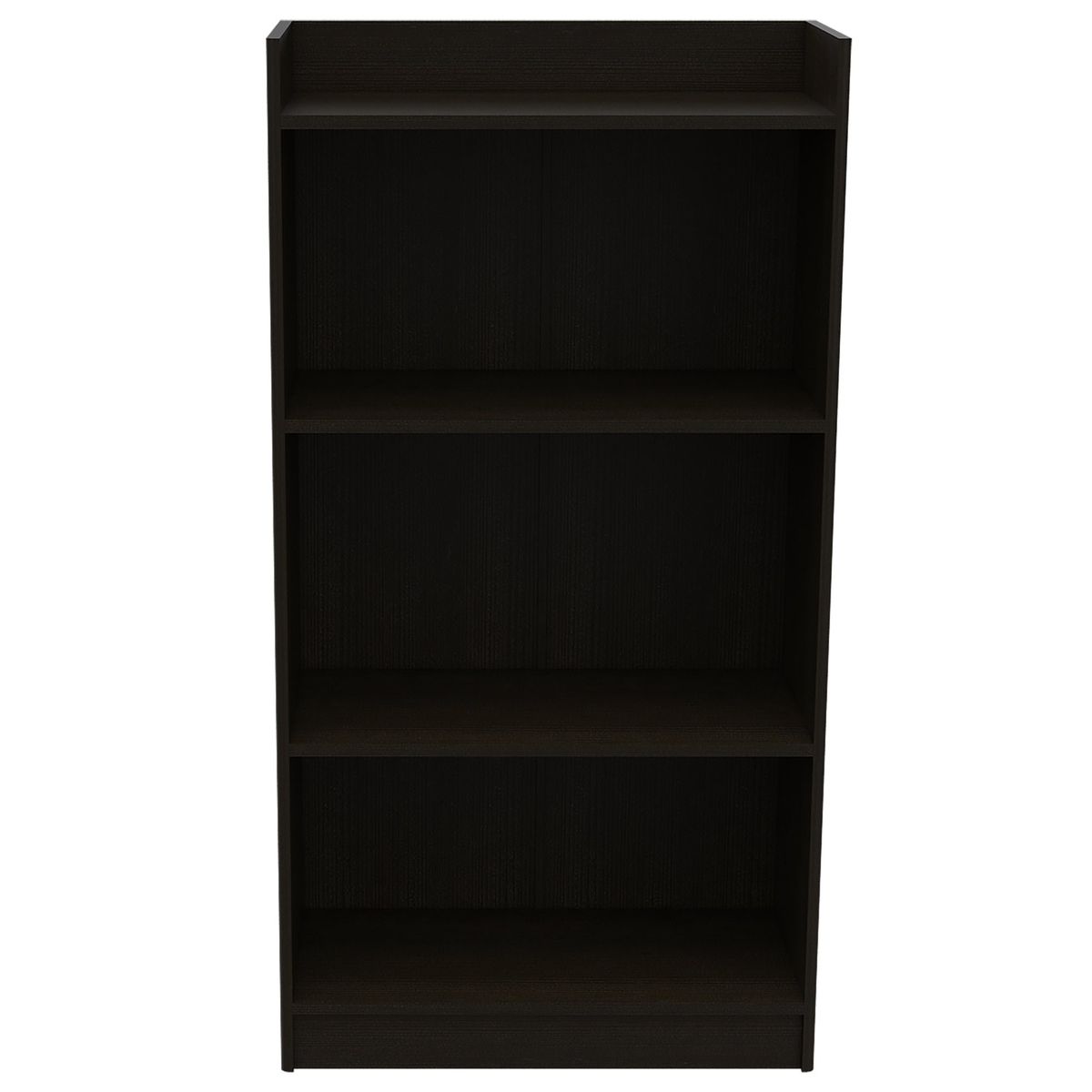 FMFURNITURE - Biblioteca Estante 4 Repisas - Negro 120x62.9x30.2 cm